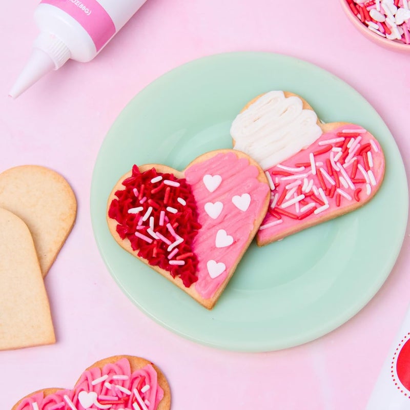 Sweets Indeed Frosting Kit plus Sprinkles Frosting Tubes nozzles 11.71 ounces Perfect for baking and cookie decoarting (Sweetheart) - Image 5