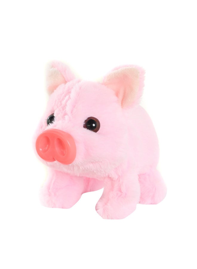 Electric Plush Rope Piggy Simulation Call Walking Swing Electronic Pet Play Home Doll Doll Children's Toy-Color:Large Pink  - Image 5