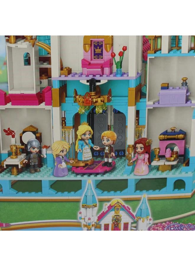 Qman Princess Leah Flower Castle Ball Building Blocks - 1169 Pcs - Image 3