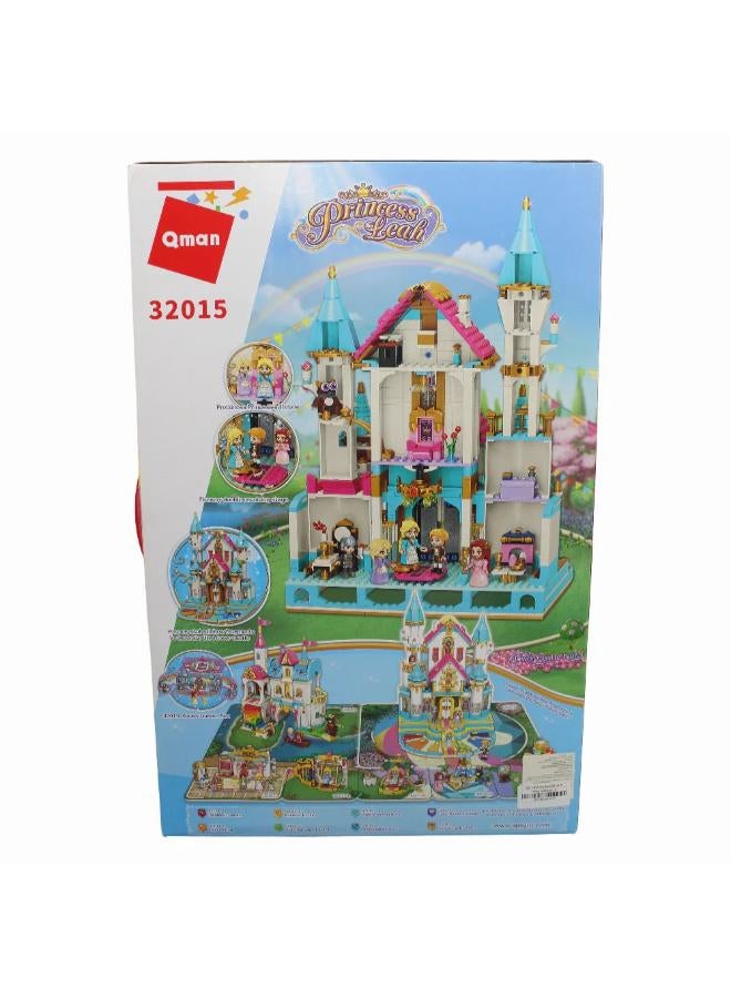Qman Princess Leah Flower Castle Ball Building Blocks - 1169 Pcs - Image 2