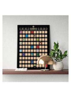 Y&D Scratch Off Poster 100 Movies Poster - 42 x 60cm Bucket List Movie Easy to Scrape Down Best Birthday for Lovers  - Image 5