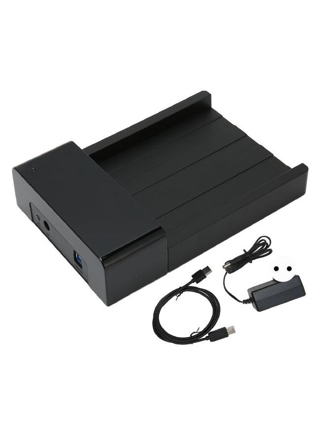 Thoraya USB3.0 to SATA external hard drive flat docking station mobile hard drive box solid state hard drive base suitable for 2.5/3.5 inch SATA 1/11/II hard drive European standard  - Image 1