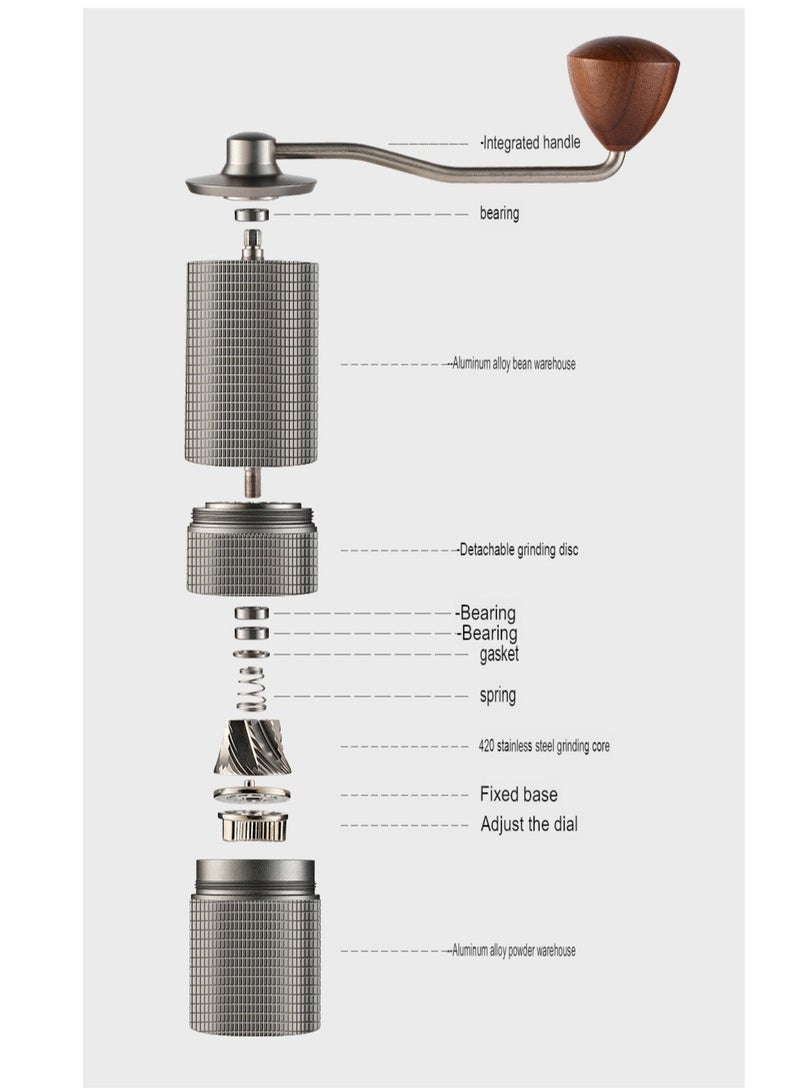 Household Coffee Bean Manual Grinder (seven angle grinding core)  - Image 4