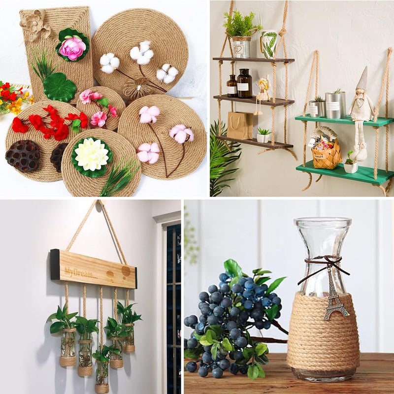 Vivifying 6Mm Jute Rope, 66 Feet Natural Heavy Duty Brown Twine For Crafts, Cat Scratching Post, Gardening, Bundling And Hanging - Image 5