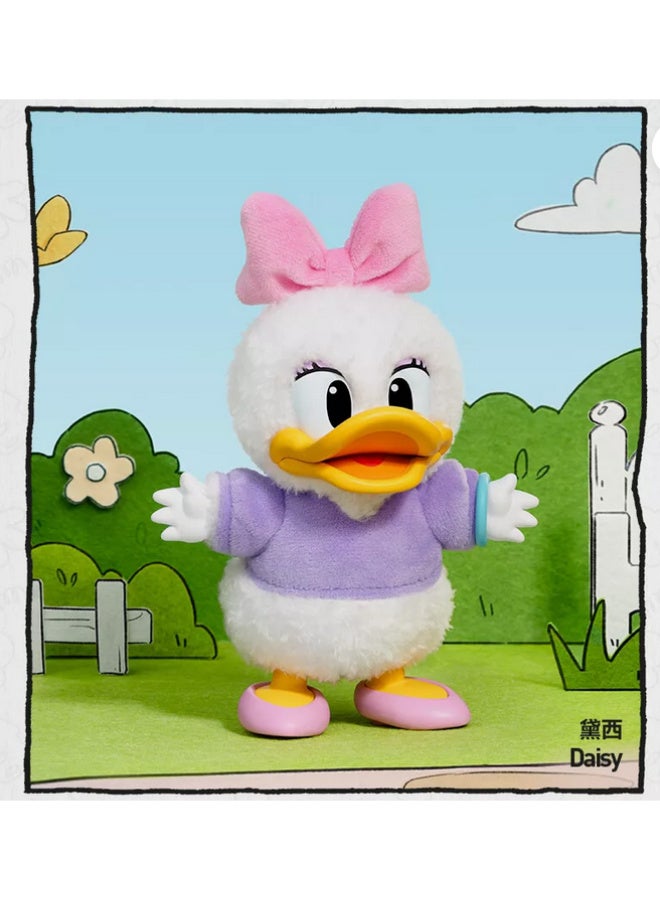 🔹 Plush Keychain – Daisy Duck Cartoon Doll A delightful keychain featuring Daisy Duck, Donald Duck's beloved best friend, crafted from soft plush with charming details that reflect her playful personality.  🎀 Perfect for attaching to bags or keys.  🎁 A lovely gift for Disney fans and lovers of classic cartoon characters! - Image 1