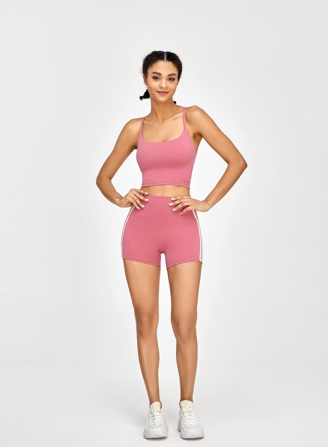 KAWN.YOGA Womens High Waist Contour Seamless Workout Sport Yoga Shorts Tummy Control  - Image 5