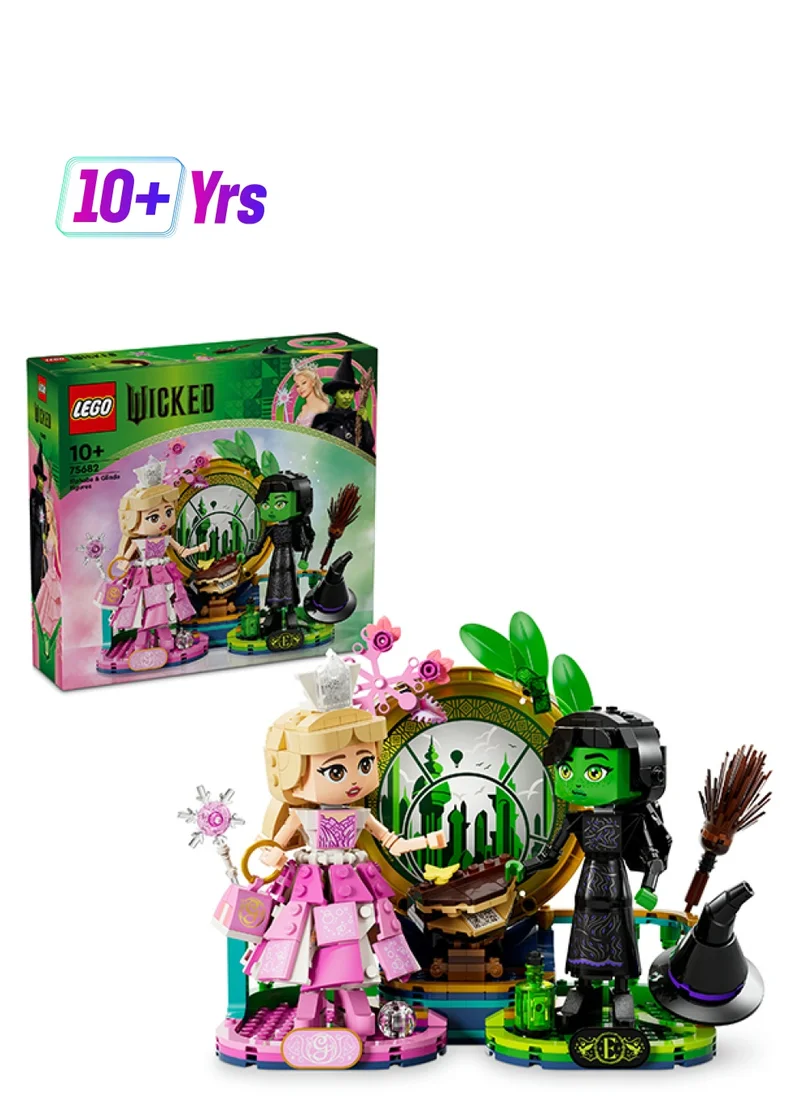 LEGO Wicked Elphaba & Glinda Figures, Building Toy Set For 10 Plus Year Old Girls And Boys, With Buildable Characters And A Broom, Wizard Of Oz-Themed Gift For Kids And Fans Of The Movie 75682 (558 Pieces)