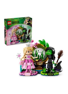 LEGO Wicked Elphaba & Glinda Figures, Building Toy Set For 10 Plus Year Old Girls And Boys, With Buildable Characters And A Broom, Wizard Of Oz-Themed Gift For Kids And Fans Of The Movie 75682 (558 Pieces)  - Image 1