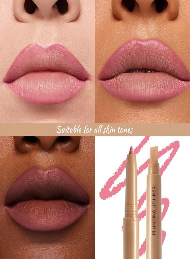 Hxssll Matte Lip Liner - Dual-Ended Retractable Pencil with Silicone Smudger, Waterproof Long Wear Crayon for Flawless Contour & Plump Lips, Vegan Cruelty-Free Beauty for Everyday Elegance (01#, 1PCS) - Image 3