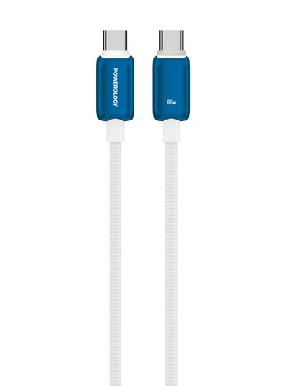 Zinco 1m USB-C Braided Cable PD 60W Fast Charging / Universal Compatibility / 480Mbps Fast Data Transfer / 3A High Current / Charge & Sync / Zinc Alloy Shell / Type C Cable - Blue