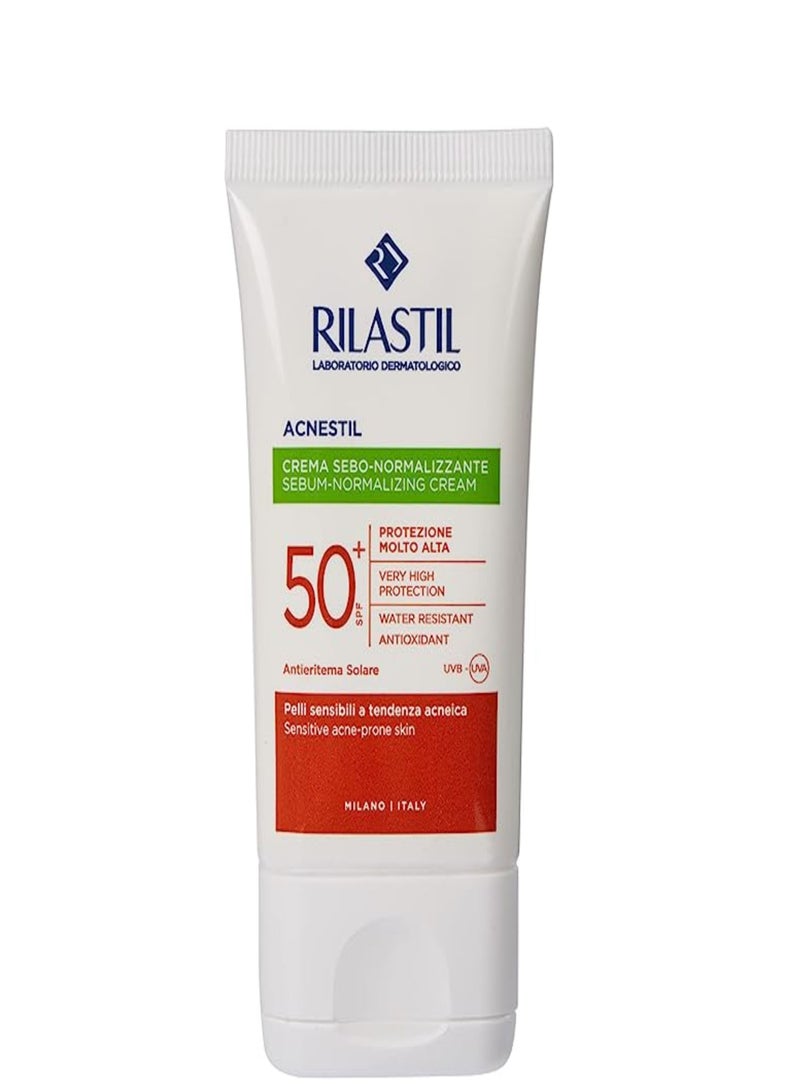 Rilastil Acnestil Sebum-Normalizing Cream SPF 50+ 40ml - Image 1