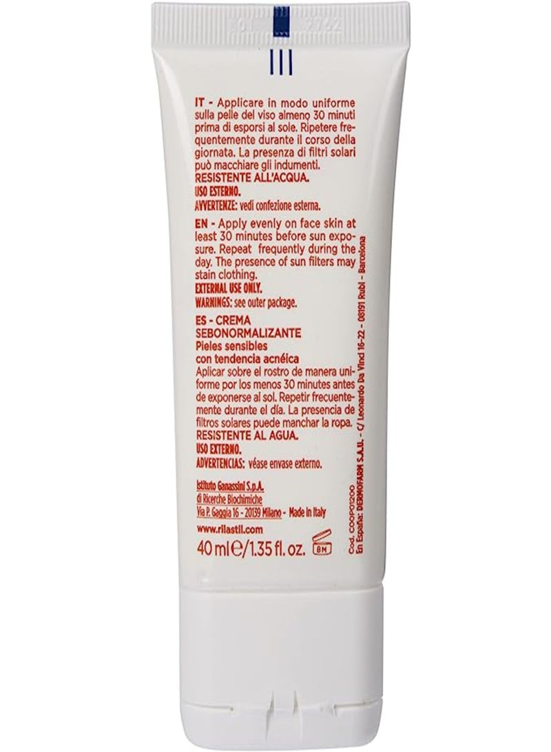 Rilastil Acnestil Sebum-Normalizing Cream SPF 50+ 40ml - Image 2