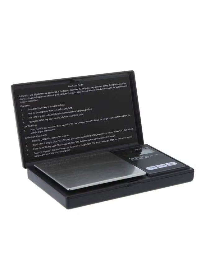 ميزان ديجيتال LCD صغير متنقل لوزن المجوهرات والذهب ميزان ميكرو جرام 0.01غ-100غ ميزان إلكتروني للقهوة ميزان جيبي ، أسود - Image 4