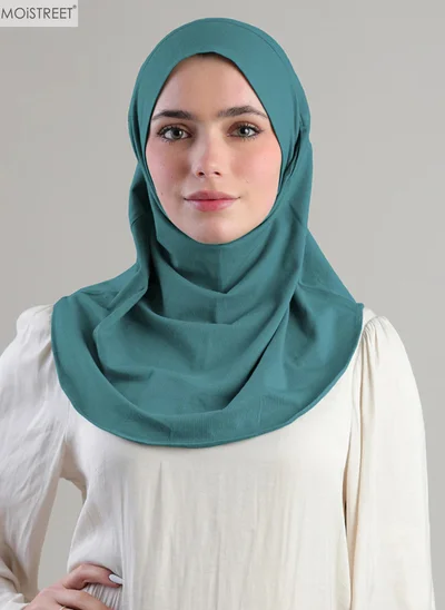 Moistreet MOiSTREET Hijab turquoise Normal  Jersey
