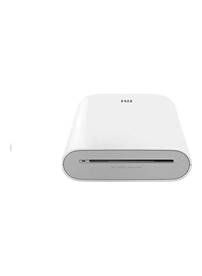 Portable Photo 300dpi Pocket Mini AR With DIY Share 500 mAh Image Zinc Paper Printer White - Image 1