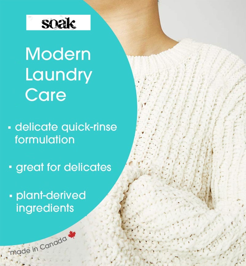 Soak Laundry Soap - No Rinse  Plant Derived Hand Wash Detergent - 90 ml / 3 fl. oz  (Lacey) - Image 3