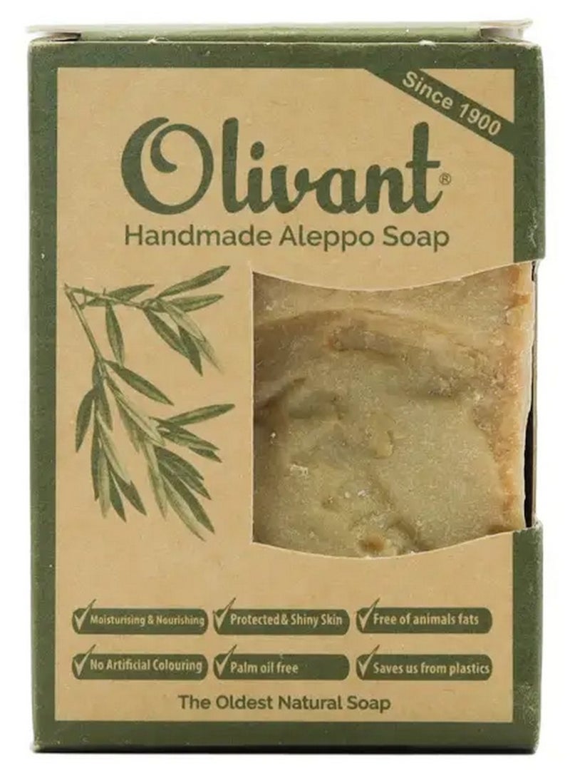 اوليفانت صابون حلب مصنوع يدويًا من زيت الزيتون الطبيعي لتغذية البشرة 160 غرام - Image 1