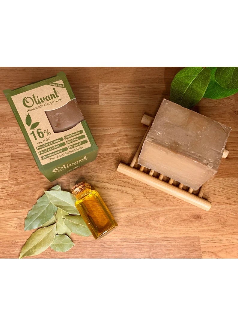 اوليفانت صابون حلب مصنوع يدويًا من زيت الزيتون الطبيعي لتغذية البشرة 160 غرام - Image 3