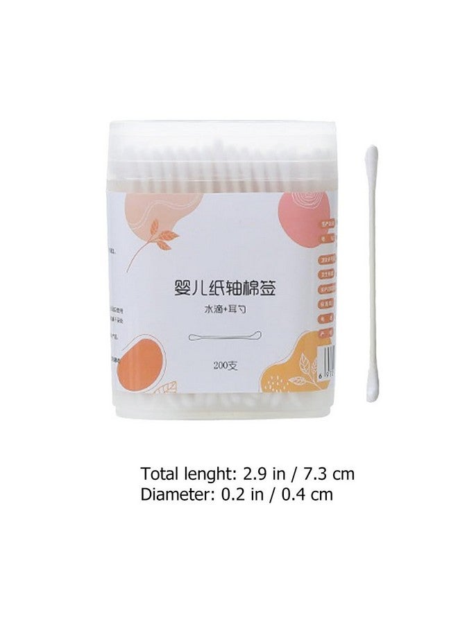 Toddmomy Cotton Swab Cotton Swab Cotton Swab 200pcs Cotton Swabs Safety Swabs Cotton Buds Cleaning Sticks for Ear Nose Clean Cotton Swab Nose Cleaner Nose Cleaner - Image 3