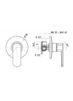 Duravit Concealed Shower Mixer Viva VI42100  - Image 2