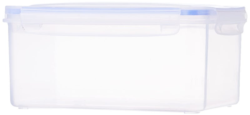 ARISTO Lock & Fresh 302 Plastic Storage Container For Storing grains, pulses, rice, wheat etc - 2200 ML, Transparent Clear, large (LOCK&FRESH302), (22 x 15.5 x 14.5) cm - Image 1