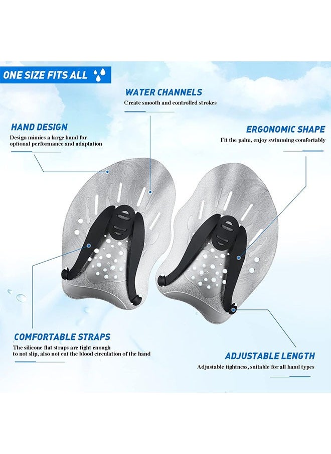 Ant Swim Paddles Hand, Swim Training Hand Paddles with Adjustable Straps, Swim Paddles for Adult Children Unisex Professional Swimming Accessories  - Image 4