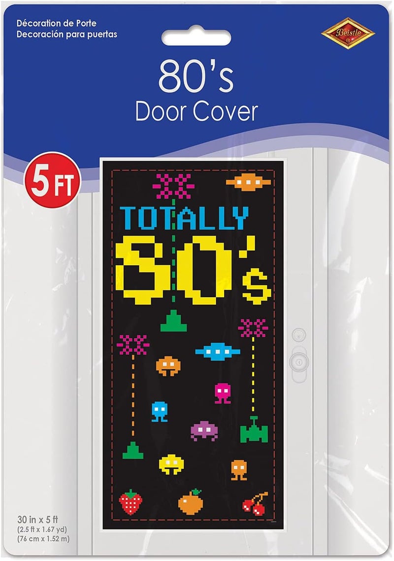 Beistle Totally 80s Door Cover - Image 5