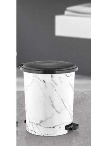 Bitter Patterned Pedal Trash Can - 8 Lt 