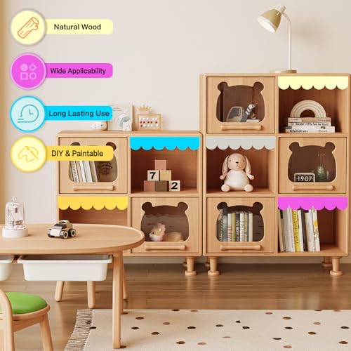 Hamminy Scalloped Decorative Wood Trim Unfinished Scalloped Edge Wooden Molding Cute DIY Moulding Trims for Cabinet Window Shelf Door Wall, 15.74 x 1.57 Inch, 12 Pack - Image 4