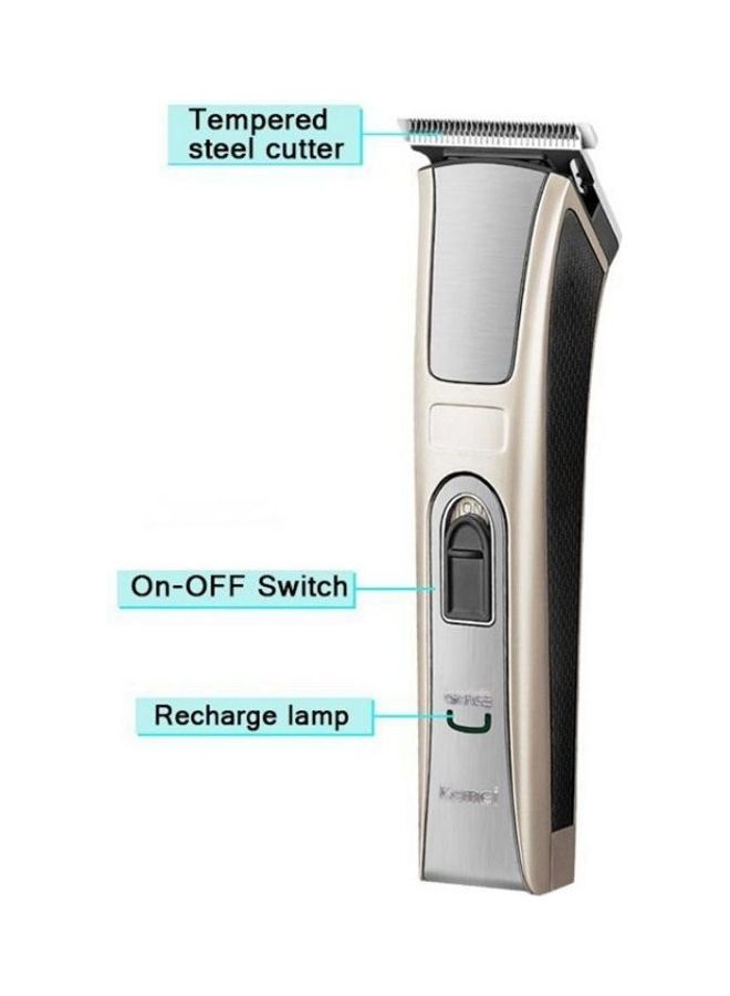 Kemei Waterproof High Power Electric Hair Clipper Gold/Black - Image 3