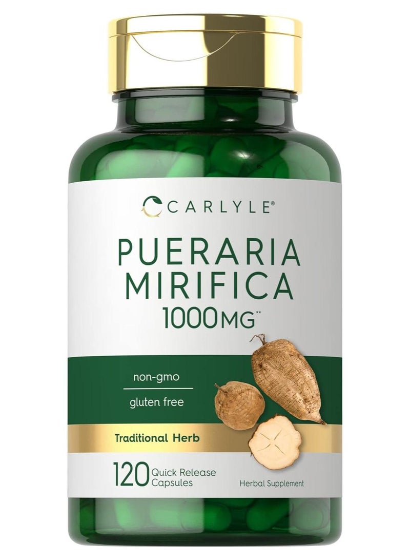 Carlyle Pueraria Mirifica Capsules | 1000mg | 120 Capsules - Image 1
