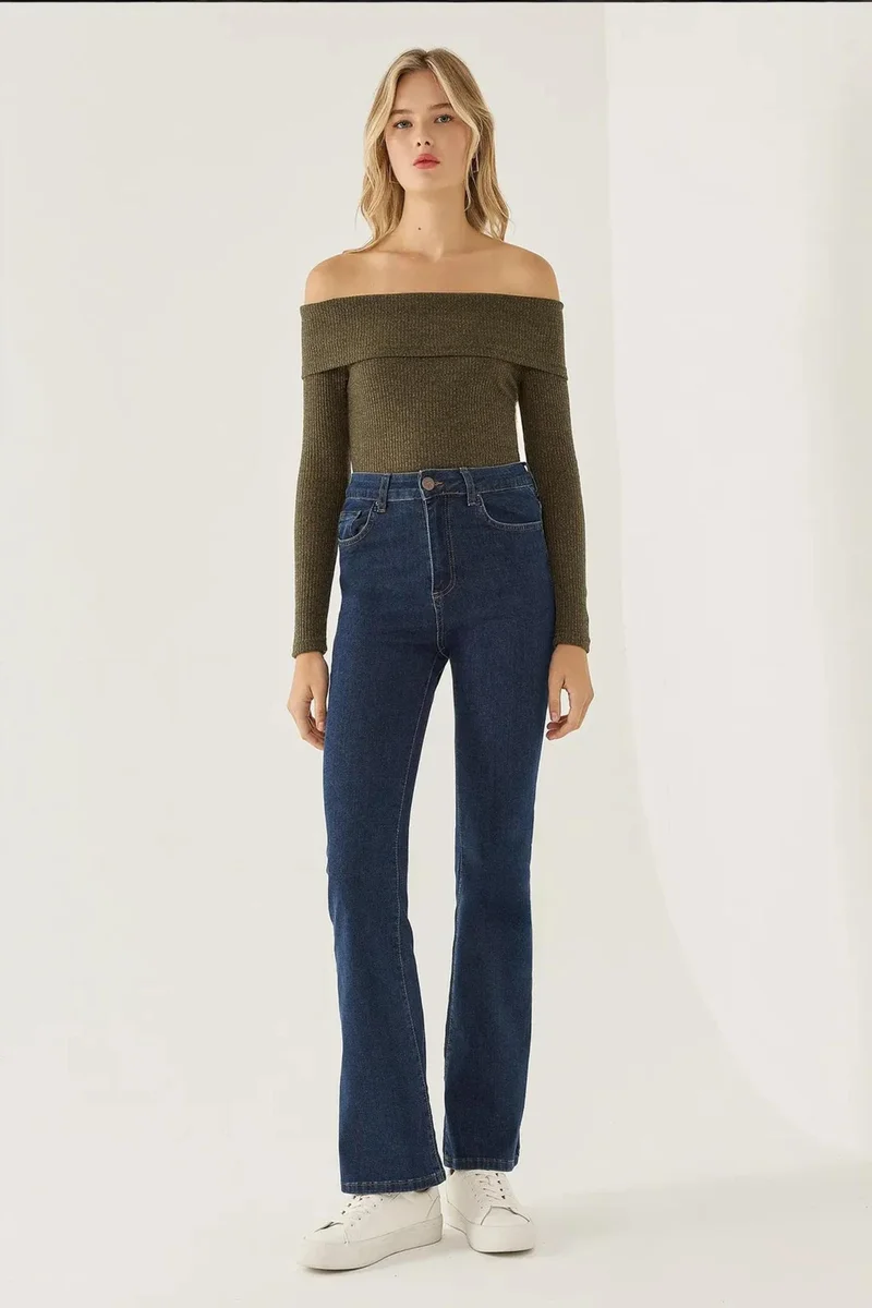 Hiccup Off Shoulder Jersey Top