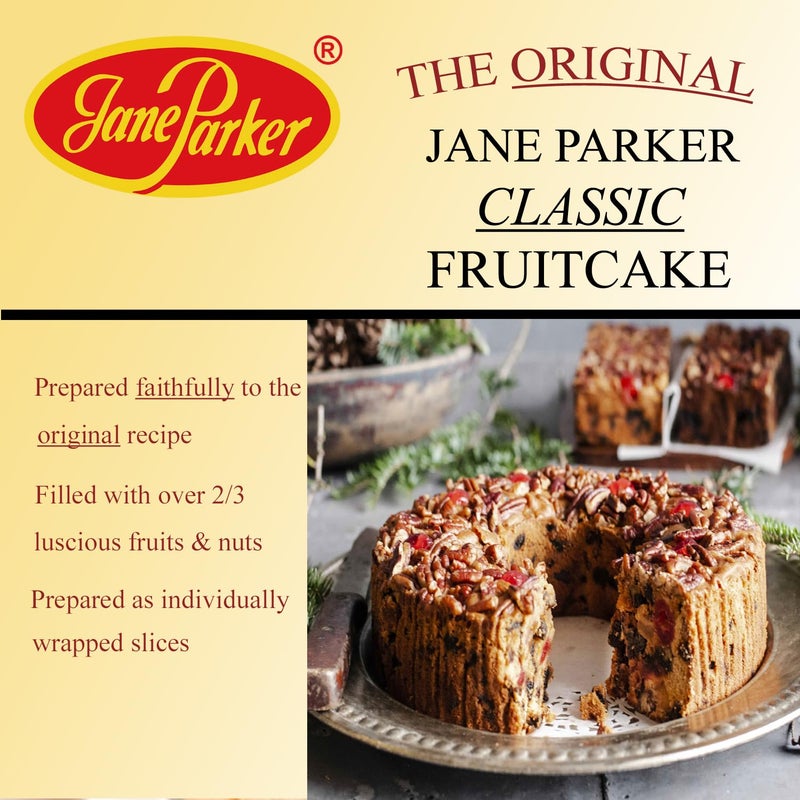 Jane Parker Fruitcake Classic Light Fruit Cake 5 Pound (80 Ounce) Ring in a Collectible Holiday Tin-Holiday-Christmas Cake-The Best Fruitcake You Can Buy - Image 3