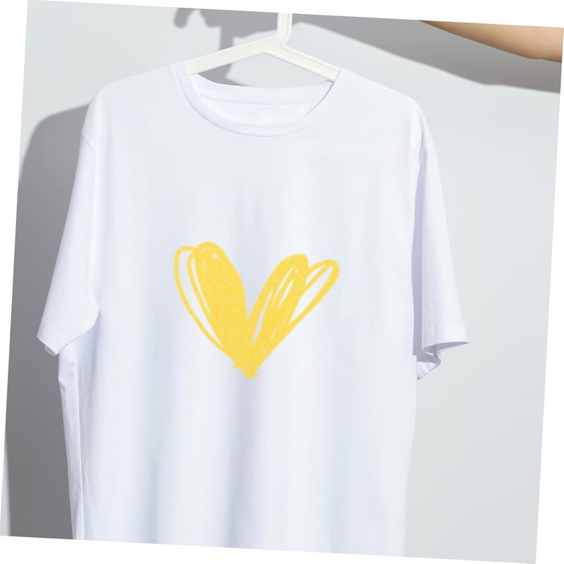 Housoutil 1sheet Glitter Htv Heat Transfer Vinyl for T-Shirt Decoration Easy to Cut for Crafts and Custom Clothing - Image 3