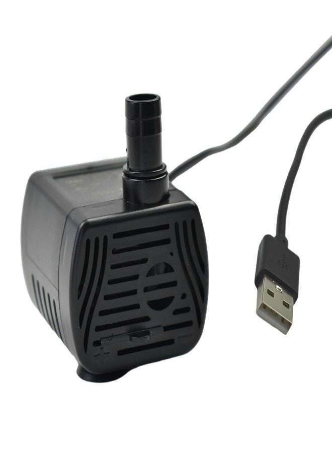 CONQUERALL DC 3.5-9V DC micro submersible pump USB interface 200L/h flow rate adjustable, suitable for solar panels, Cat Fountain - Image 1