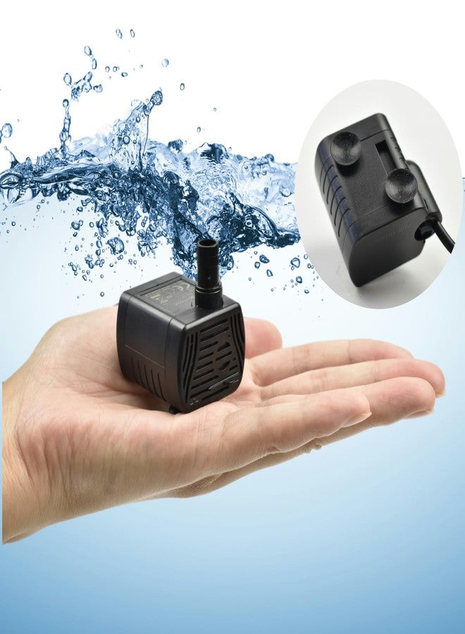 CONQUERALL DC 3.5-9V DC micro submersible pump USB interface 200L/h flow rate adjustable, suitable for solar panels, Cat Fountain - Image 5
