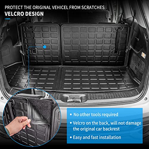 Bomely Cargo Mat for 2020-2024 Toyota Highlander - Trunk Liner & Back Seat Cover Protector (TPE, 7 Seats, Accessories) - Image 4