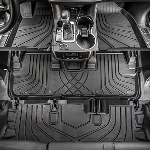 Bomely Cargo Mat for 2020-2024 Toyota Highlander - Trunk Liner & Back Seat Cover Protector (TPE, 7 Seats, Accessories) - Image 5