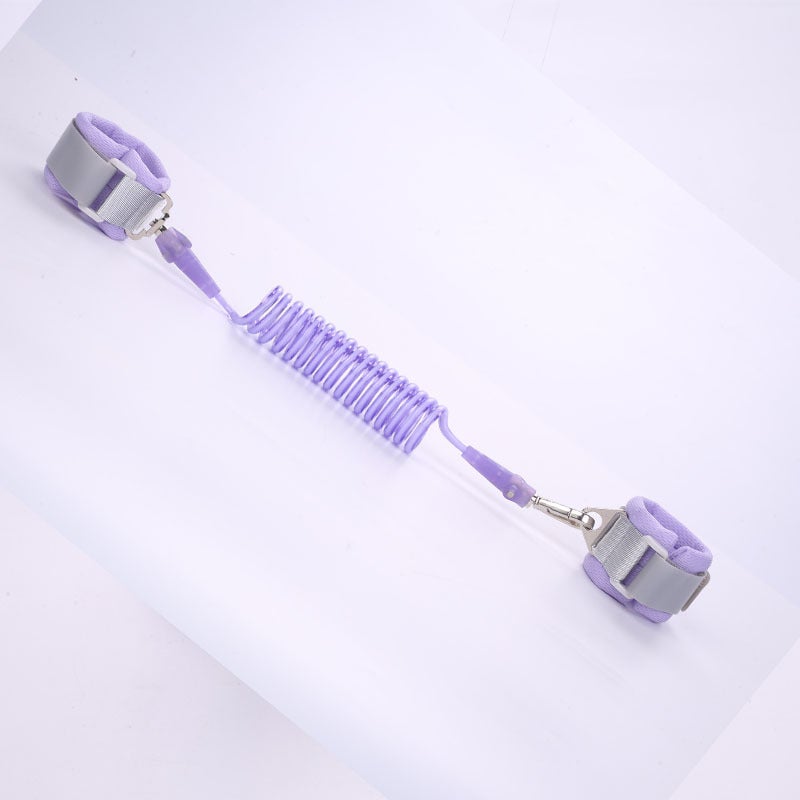 Child Anti-Lost Harness Backpack Purple -360 spiral bracelet 