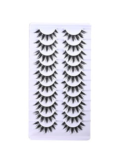 FARRED Manga Lashes Natural Short False Eyelashes Anime Eye Lash Fluffy Wispies Eyelash Natural Look 10 Pairs Fake Lashes Pack Volume Lash Strips Pestañas  - Image 2
