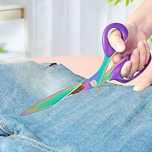 Asdirne Sewing Bundle - Sharp Stainless Steel Scissors, Comfortable Handle, Includes Fabric, Pinking, Embroidery Scissors, Thread Snips, Measuring Tape - 5 Pcs - Image 3