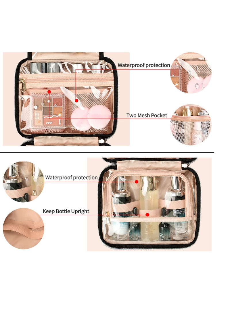 CUBETASTIC - CUBETASTIC Travel Toiletry Bag, Makeup Bag for Women, Portable Water-resistant Small Travel Bag for Toiletries & Cosmetic Essentials - Image 1