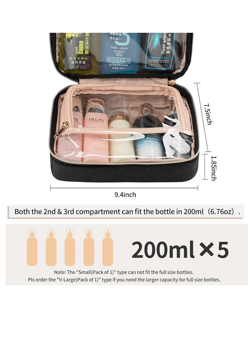 CUBETASTIC - CUBETASTIC Travel Toiletry Bag, Makeup Bag for Women, Portable Water-resistant Small Travel Bag for Toiletries & Cosmetic Essentials - Image 1