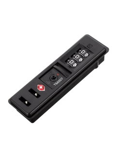 Customs Code Lock, TSA Security Lock, Toolbox Bag Combination Zipper Fixed Lock, PC Luggage Lock Built in Sunk Lock Anti Theft Lock Black Tool