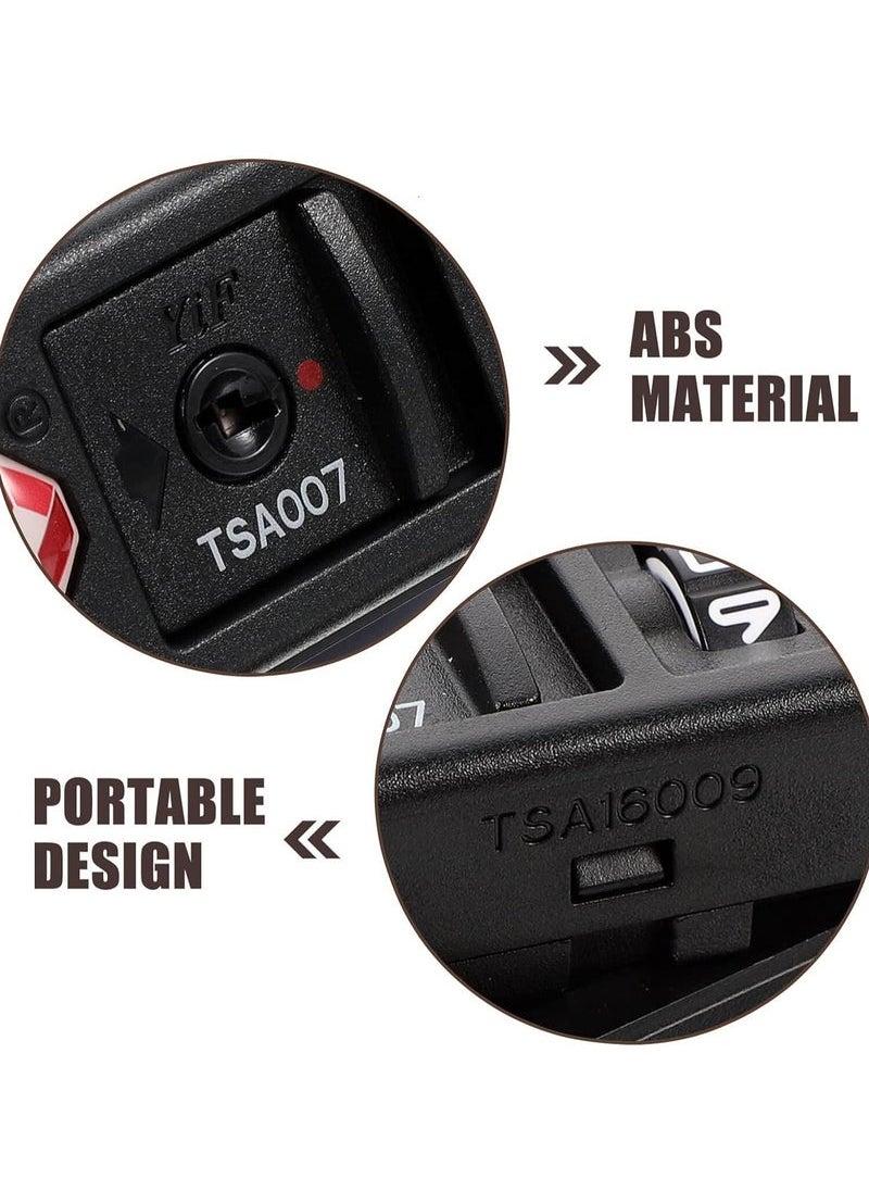 Generic - Customs Code Lock, TSA Security Lock, Toolbox Bag Combination Zipper Fixed Lock, PC Luggage Lock Built in Sunk Lock Anti Theft Lock Black Tool - Image 1