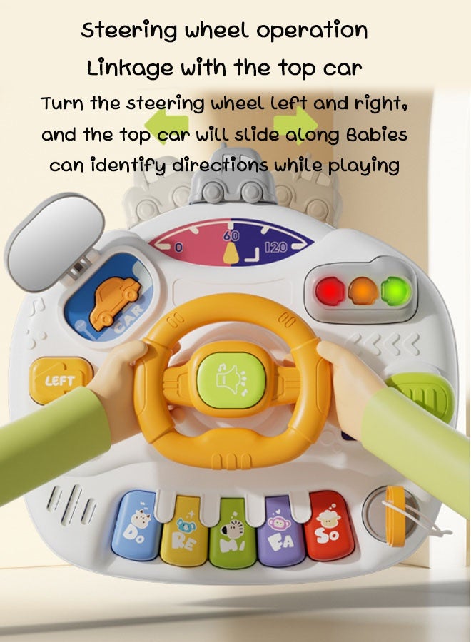 Vinnatsu Baby Toys for 1 Years, Musical Activity Table for 1 Year Old Boys Girls Gifts, Toddler Infant Toys, 25cm W x 25cm L x 21 cm H，Grey - Image 4