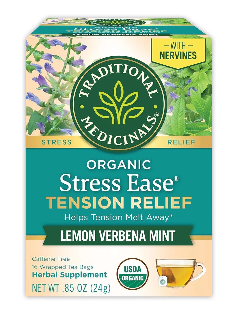 Tm Traditional Medicinals Tea Cinnamon Stress Ease Organic, 16 Ct - Image 1