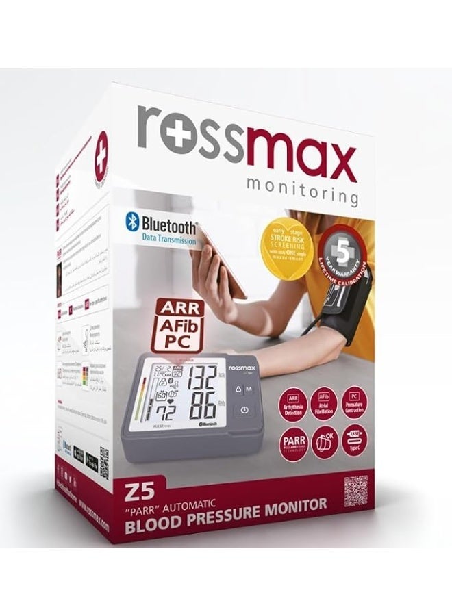 روزماكس جهاز قياس ضغط الدم Rossmax Z5 (تقنية PARR) | مزود بتقنية البلوتوث ومنفذ USB Type-C - Image 3