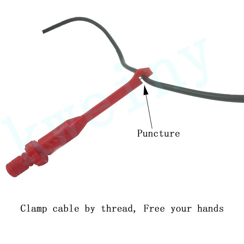 kweiny Electronic Wire Piercing Probe Clip 2 Pack for Automotive Diagnostic Tester Tool - Image 4