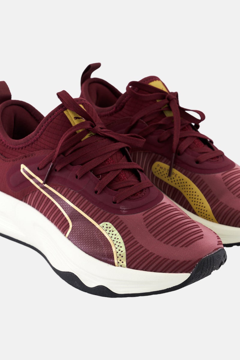 PUMA Women PWR XX Nitro Deco Glam Lace Up Training Shoes, Maroon - Image 3